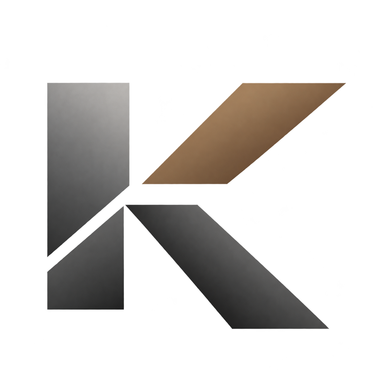 Large geometric K monogram concept